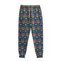 Flower Knitted Pattern Print Sweatpants