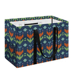 Flower Knitted Pattern Print Utility Tote Bag