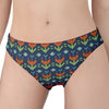 Flower Knitted Pattern Print Women's Panties