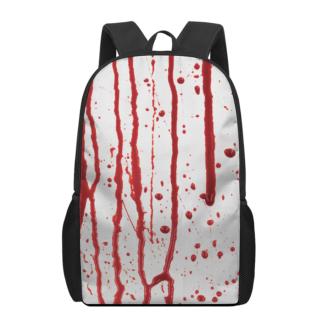 Flowing Red Blood Print 17 Inch Backpack