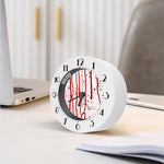 Flowing Red Blood Print Alarm Clock