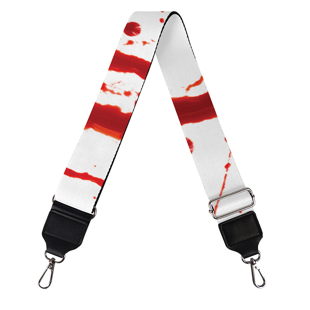 Flowing Red Blood Print Bag Strap