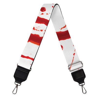 Flowing Red Blood Print Bag Strap