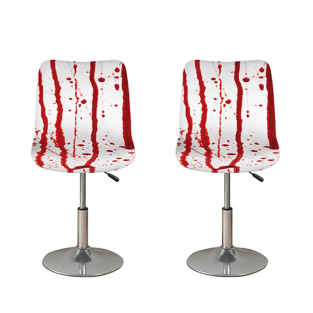 Flowing Red Blood Print Bar Stool Covers