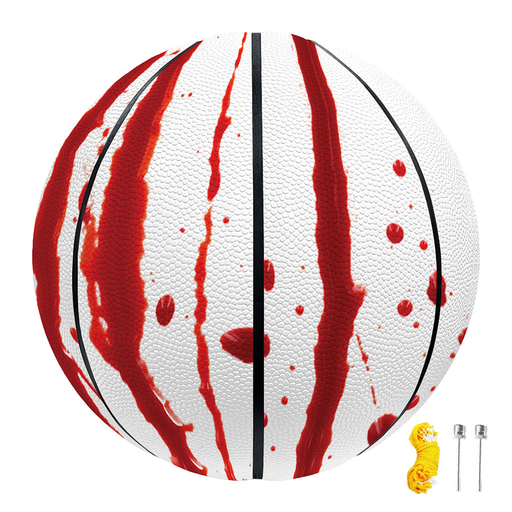 Flowing Red Blood Print Basketball