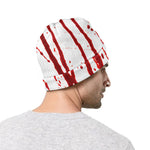 Flowing Red Blood Print Beanie