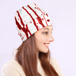 Flowing Red Blood Print Beanie