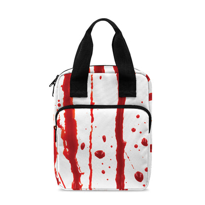 Flowing Red Blood Print Bible Tote Bag