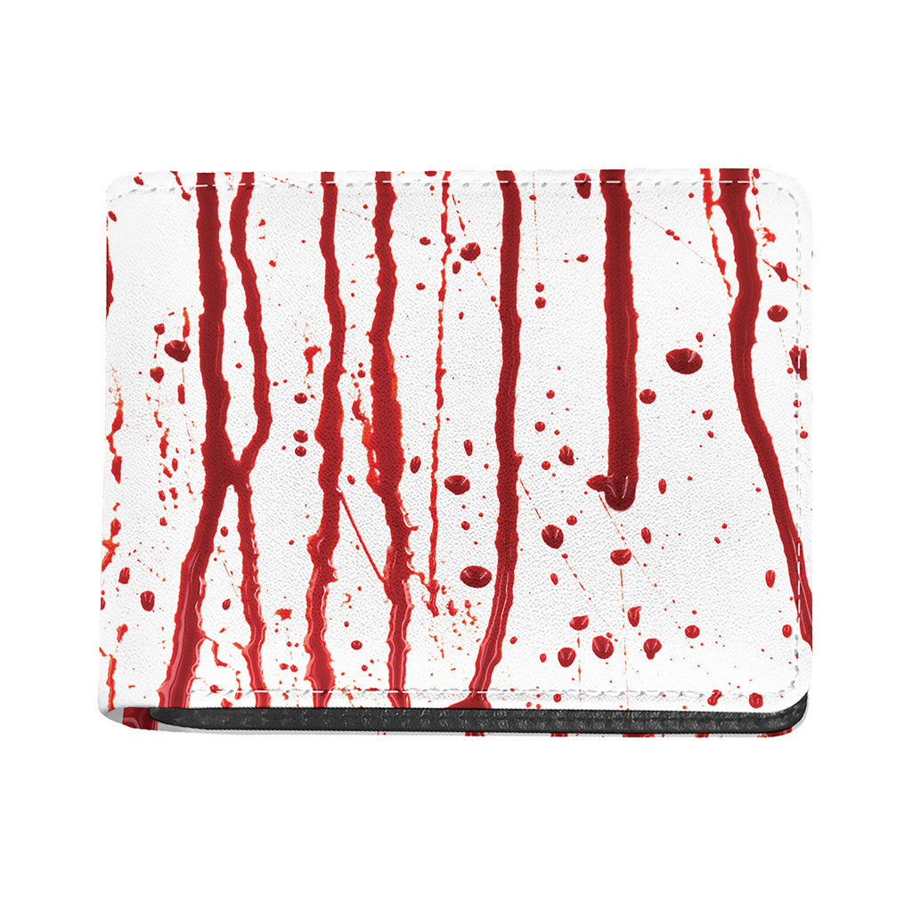 Flowing Red Blood Print Bifold Wallet