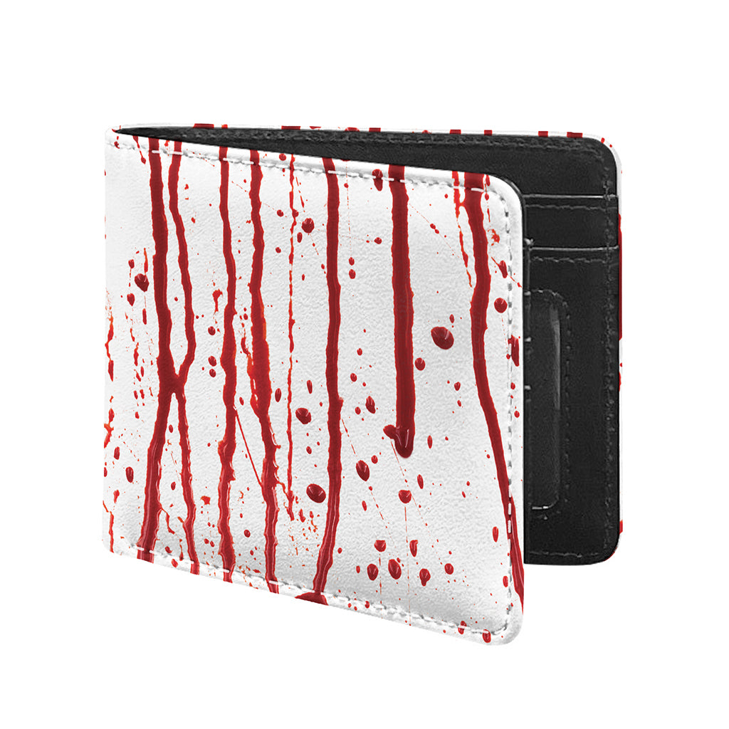 Flowing Red Blood Print Bifold Wallet