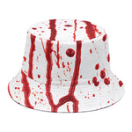 Flowing Red Blood Print Bucket Hat