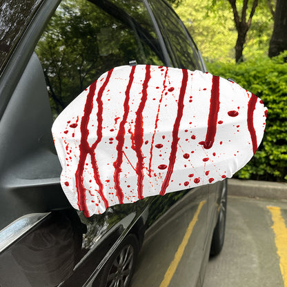 Flowing Red Blood Print Car Side Mirror Covers