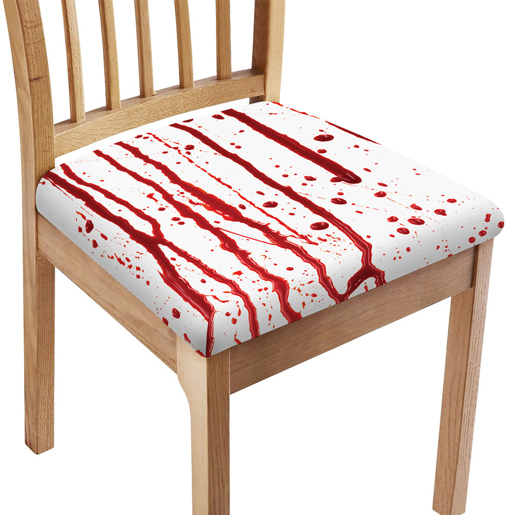 Flowing Red Blood Print Chair Cushion Cover