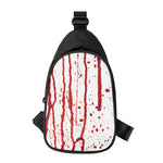 Flowing Red Blood Print Chest Bag