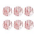 Flowing Red Blood Print Coaster Set