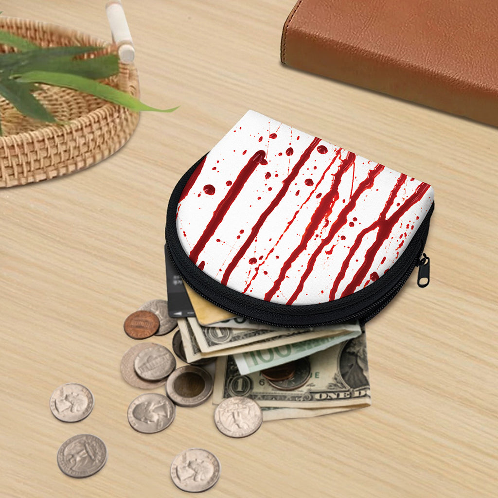 Flowing Red Blood Print Coin Purse