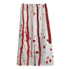 Flowing Red Blood Print Cotton Front Slit Maxi Skirt