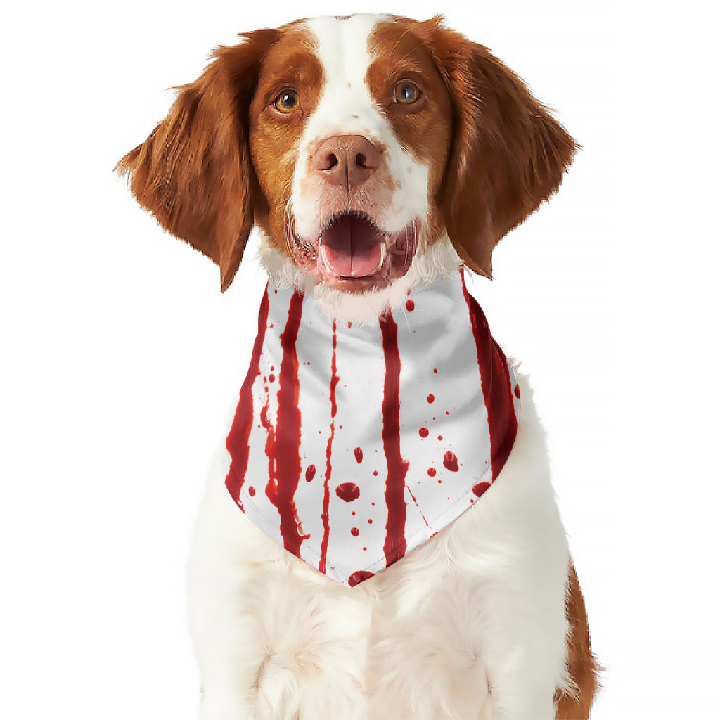 Flowing Red Blood Print Dog Bandana