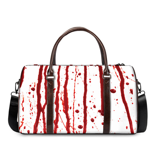 Flowing Red Blood Print Duffle Bag