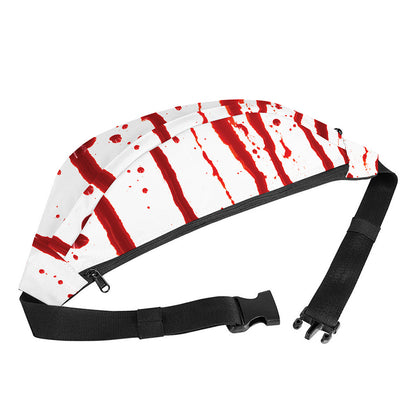 Flowing Red Blood Print Fanny Pack