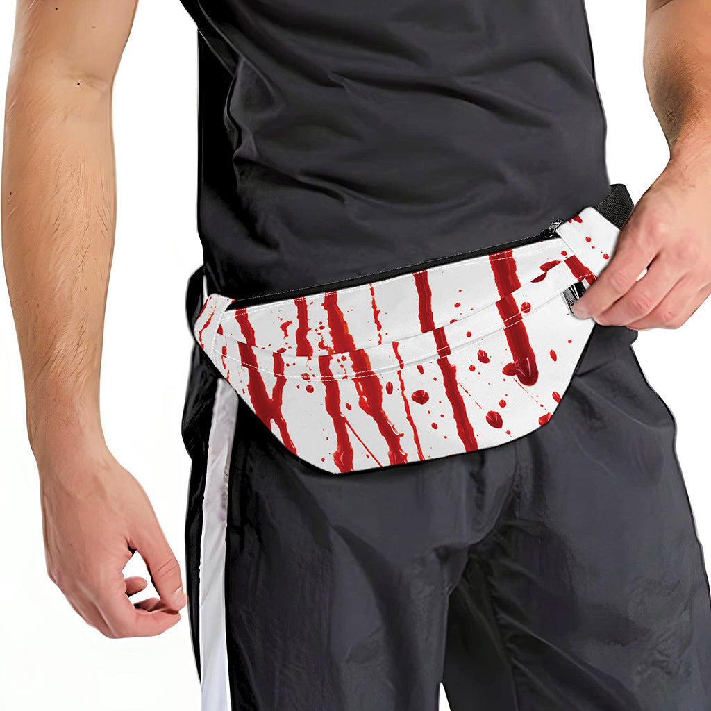 Flowing Red Blood Print Fanny Pack