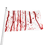 Flowing Red Blood Print Flag