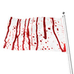 Flowing Red Blood Print Flag