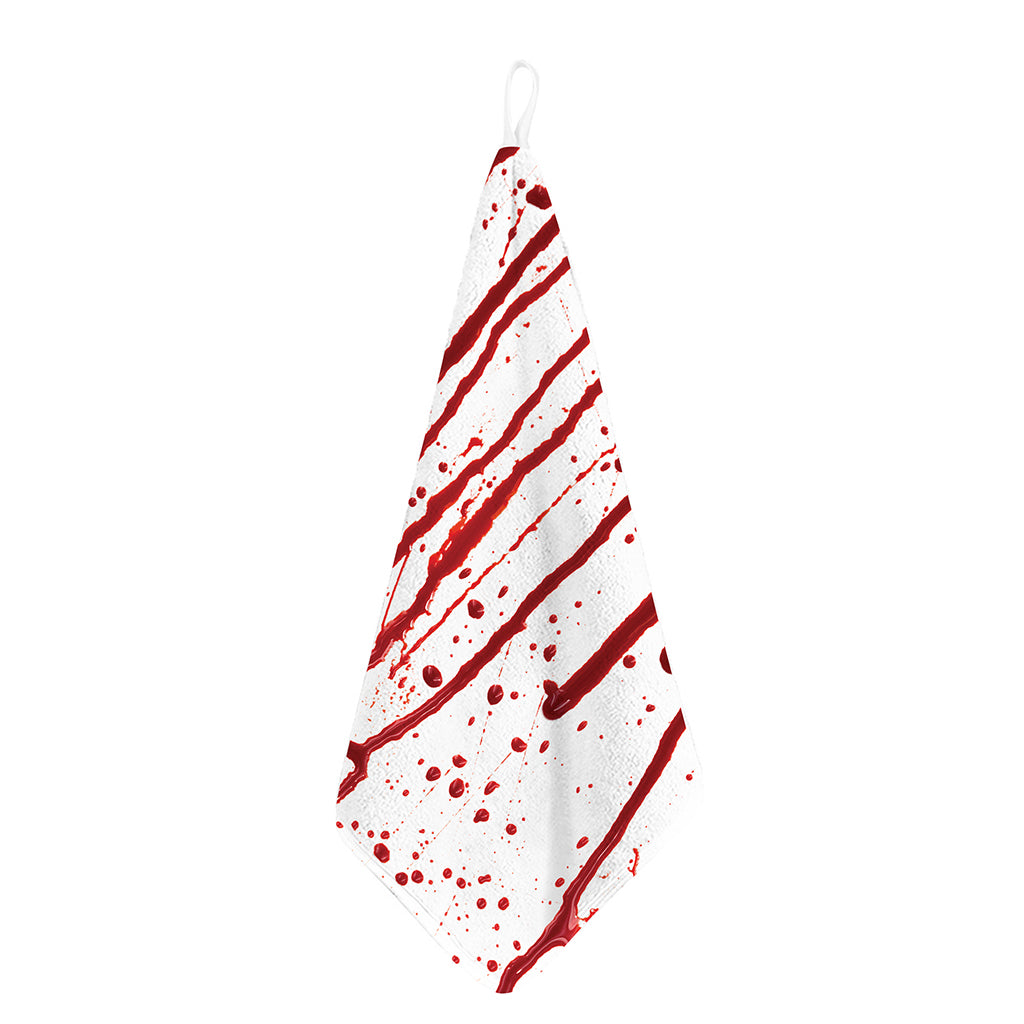 Flowing Red Blood Print Hand Towel
