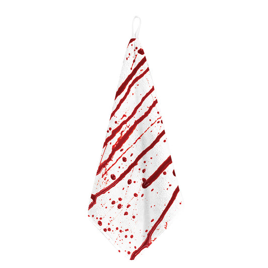 Flowing Red Blood Print Hand Towel