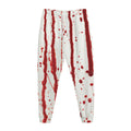 Flowing Red Blood Print Jogger Pants