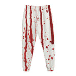 Flowing Red Blood Print Jogger Pants