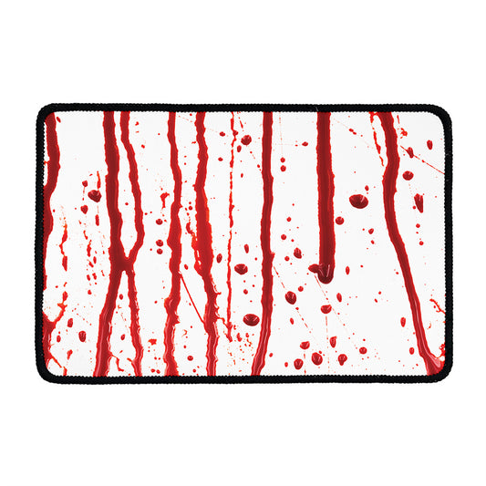 Flowing Red Blood Print Kitchen Mat