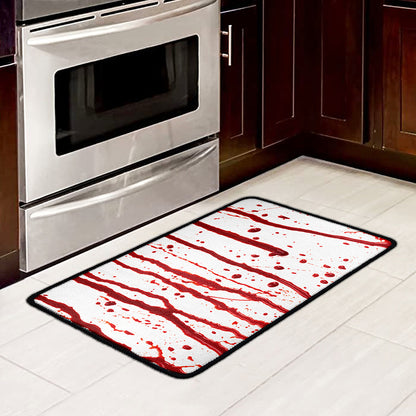 Flowing Red Blood Print Kitchen Mat