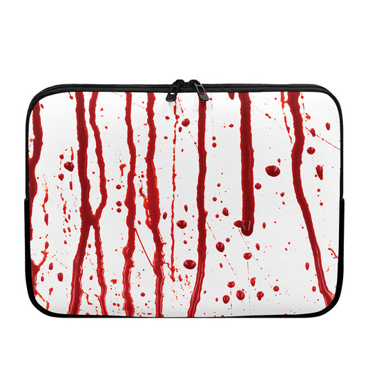 Flowing Red Blood Print Laptop Sleeve
