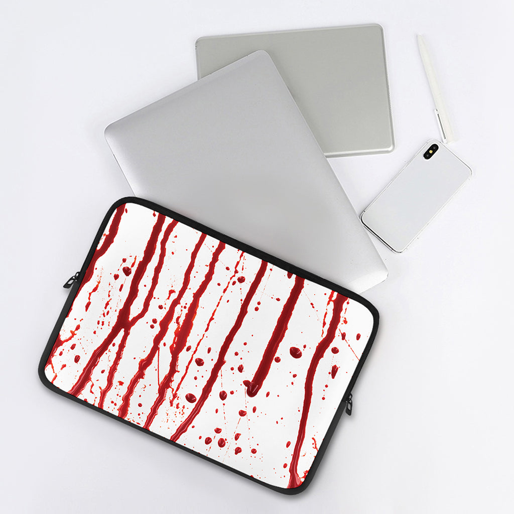 Flowing Red Blood Print Laptop Sleeve