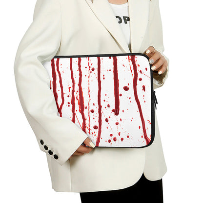 Flowing Red Blood Print Laptop Sleeve