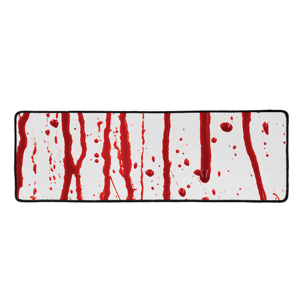 Flowing Red Blood Print Long Kitchen Mat