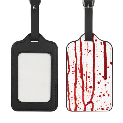 Flowing Red Blood Print Luggage Tag