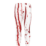 Flowing Red Blood Print Men's leggings