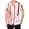 Flowing Red Blood Print Men's Shirt