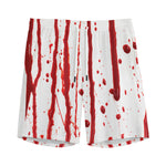 Flowing Red Blood Print Men's Sports Shorts