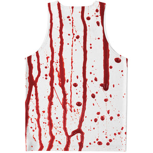 Flowing Red Blood Print Men's Tank Top