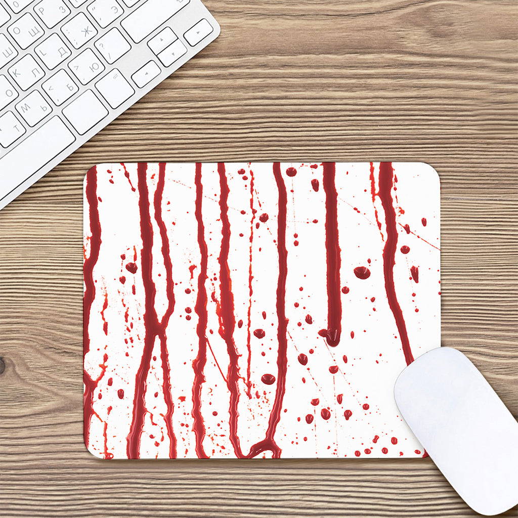 Flowing Red Blood Print Mouse Pad