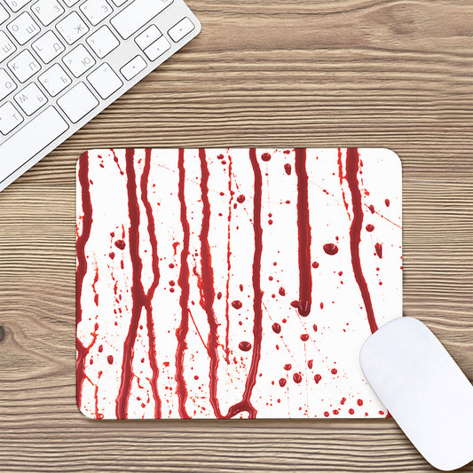 Flowing Red Blood Print Mouse Pad