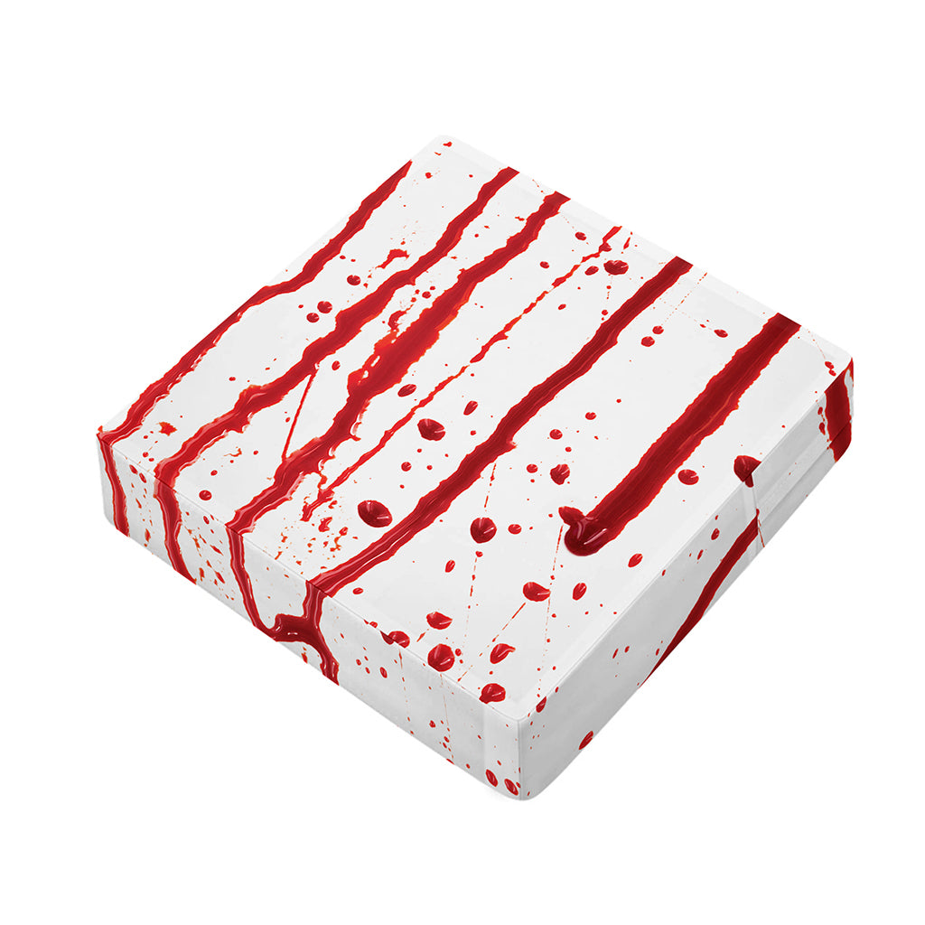 Flowing Red Blood Print Outdoor Seat Cushion Cover