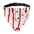 Flowing Red Blood Print Over The Collar Dog Bandana