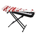 Flowing Red Blood Print Piano Keyboard Cover