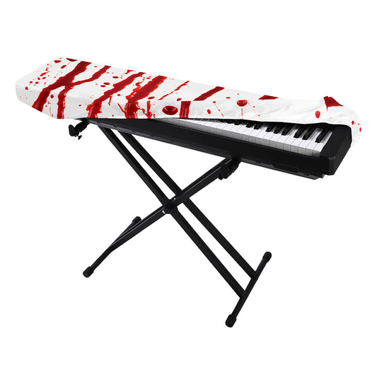 Flowing Red Blood Print Piano Keyboard Cover