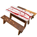 Flowing Red Blood Print Picnic Table Cover