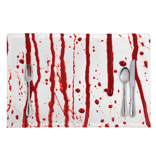 Flowing Red Blood Print Placemat